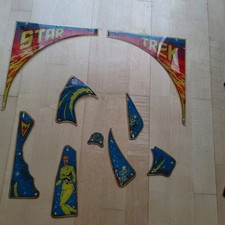 Flipper Bally Plastics Star Trek Original Pinball Plastik, Abdeckungen 