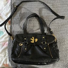 Marc by Marc Jacobs Petal to the Metal Natasha Black Leather Crossbody Bag