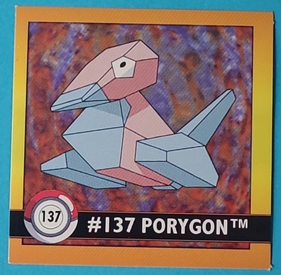 ArtBox Pokemon Series 1 - Sticker Nr. 137 Porygon - 1999