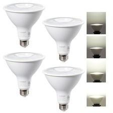 4 Pack Led Par38 Outdoor Flood Light Bulbs 18w120w Equivalent5000k Daylight