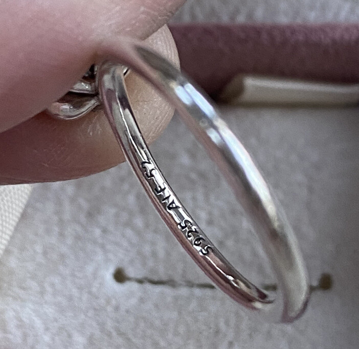 Genuine Pandora Silver  Daisy Patterned  Ring , S… - image 5