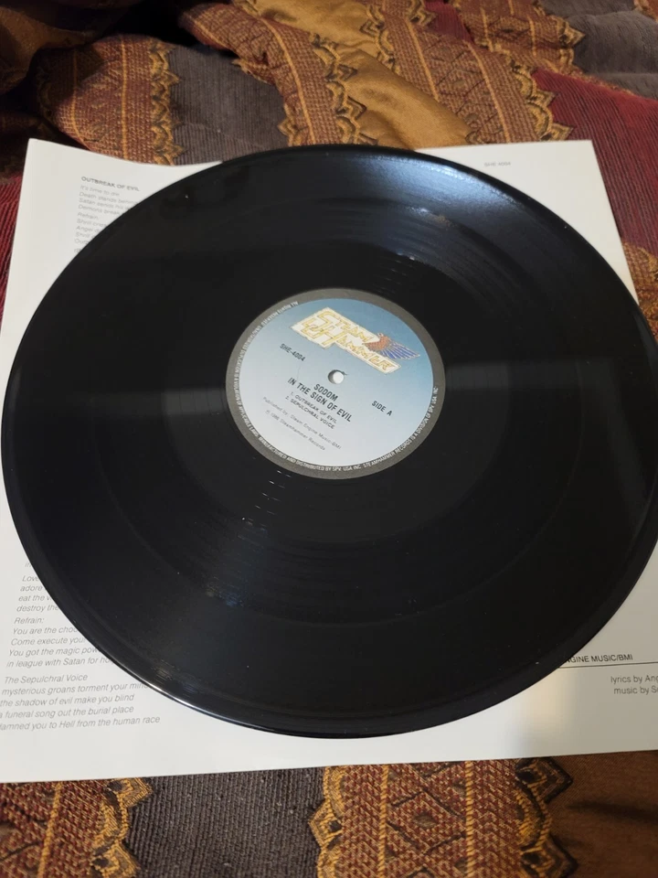 Sodom In sign of evil OG LP 1985 deicide obituary morbid angel NEW VINYL! READ  - Image 3 of 4