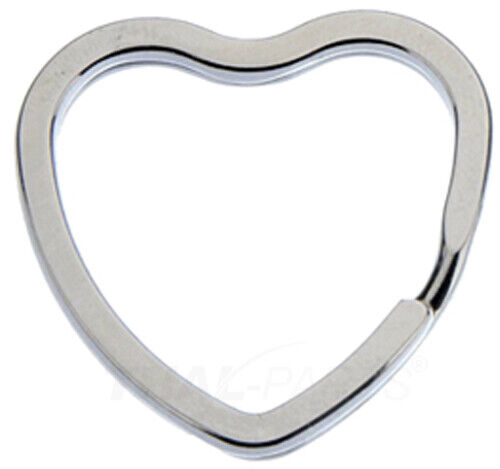 10 Stück Design Schlüsselringe Herzform Schlüsselring Herz Form Heart Split Key - Bild 1 von 1