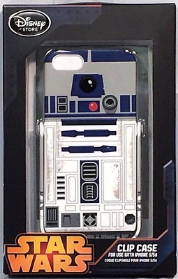 RARE STAR WARS R2D2 iPhone 5/5S CLIP CASE w KICKSTAND Disney Store EXCLUSIVE NIP