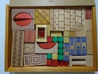 Vintage Toy Ges Gesch Germany Wooden Building Blocks Box Children German Elves — photo 5