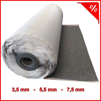MAXGESCHÄFT Filz 3,5mm 5,5mm 7,5mm Selbstklebend Grau Filzstoff 50x150cm stoff Autofilz