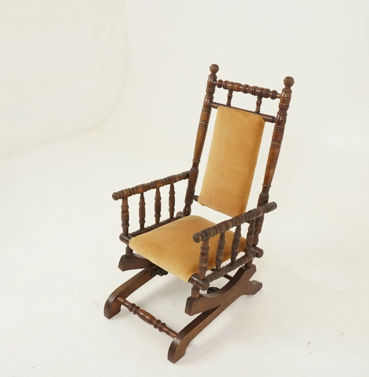 Antique Rocking Chair Childs Chair Beechwood American 1880 H582