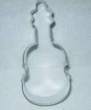 R & M int'l Corp  - Metal Cookie Cutter - Violin Shape - Medium Size