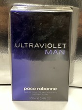 ULTRAVIOLET MAN by paco rabanne EAU DE TOILETTE Spray 3.4fl.oz/100ml NEW Old