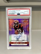 Tee Higgin Rookie Auto Panini Honors PSA 10/10 Gem Mint Numbered To 9
