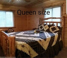  DELUXE LOG BED ready to Assemble.  Pick Your Size!!
