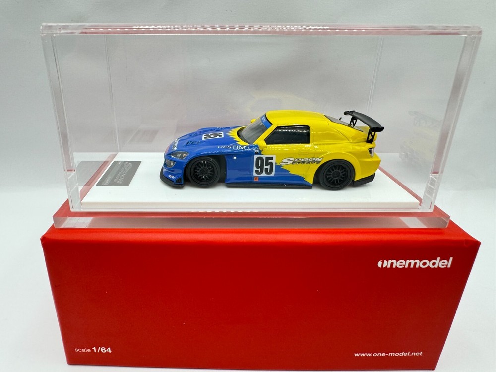 Onemodel 1/64 Honda racing version model S2000 Type RR 95#Spoon Model