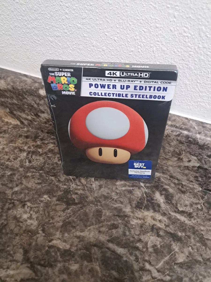 Super Mario Bros Movie Best Buy Exclusive Power Up Steelbook 4K Blu-Ray Digital