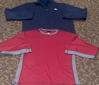 Men s Nike ACG FULL ZIP JACKET + LONG SLEEVE SHIRT SIZE MEDIUM All Conditions 