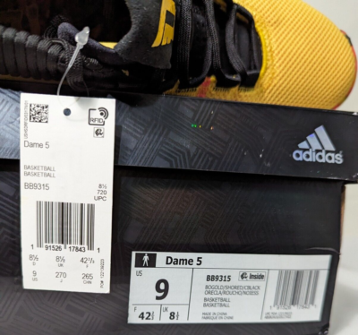Adidas Damian Lillard Dame 5 Gold Goose Shock Basketball  display picture 1