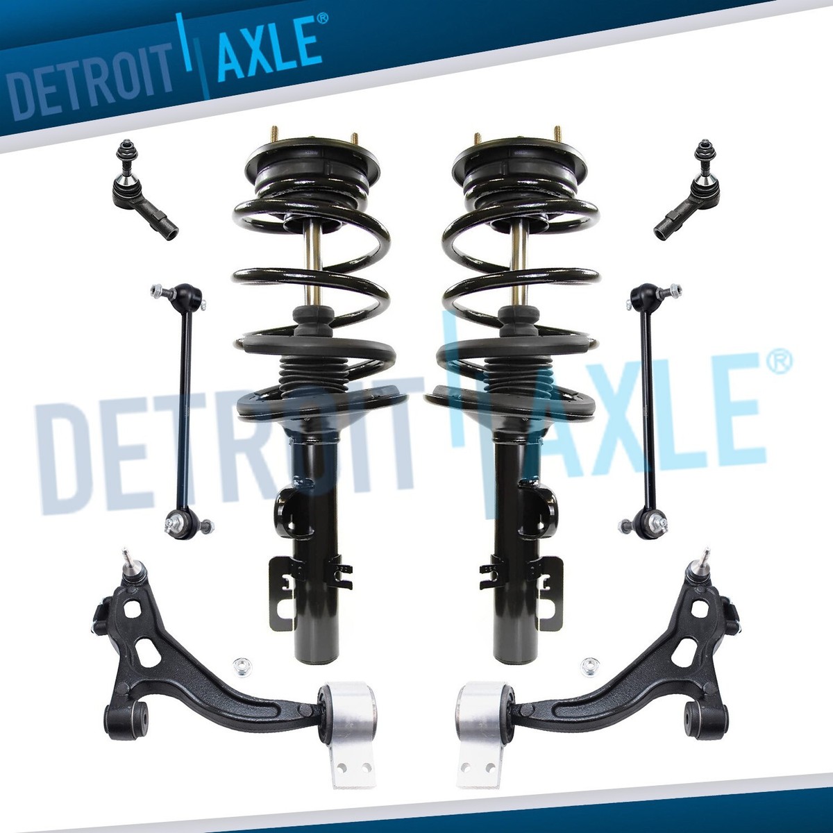 AWD Front Struts Control Arms Sway Bars Tie Rods for Ford