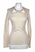 Halston Heritage Women Tops Blouses 6 Ivory Viscose