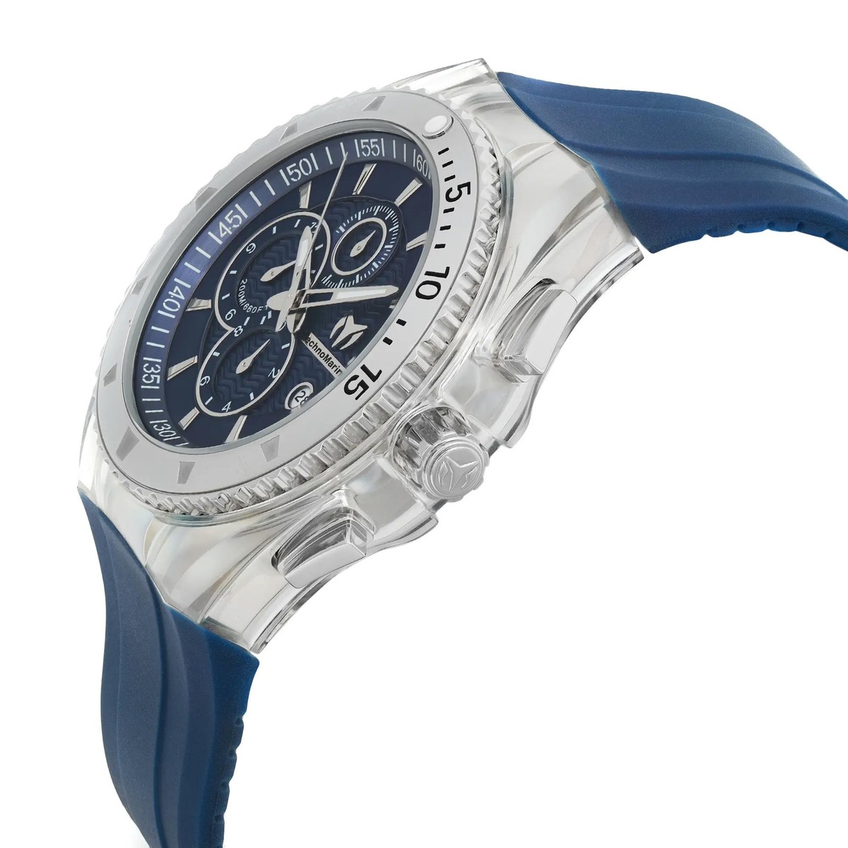 NWT Technomarine Cruise Chronograph Quartz Crystal Blue Dial Men\'s Watch Amazon.com: TechnoMarine Men main image 3