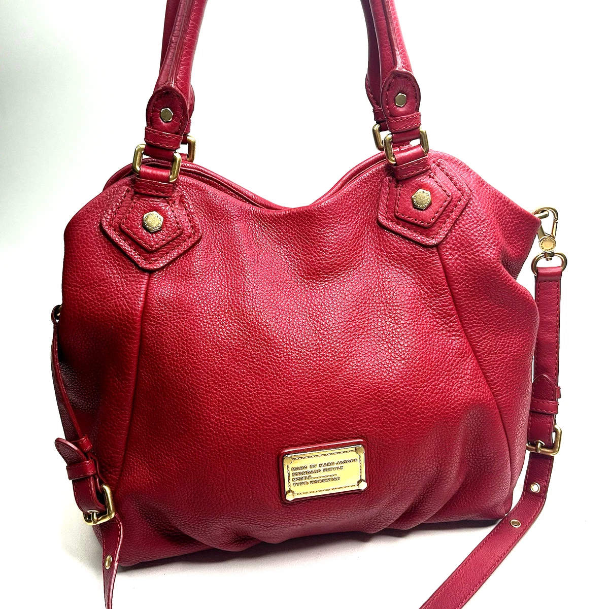 【マークジェイコブス】 leather　handbag　CLASSIC Q　赤 マークジェイコブス】 leather handbag CLASSIC Q 赤 楽天市場】Marc