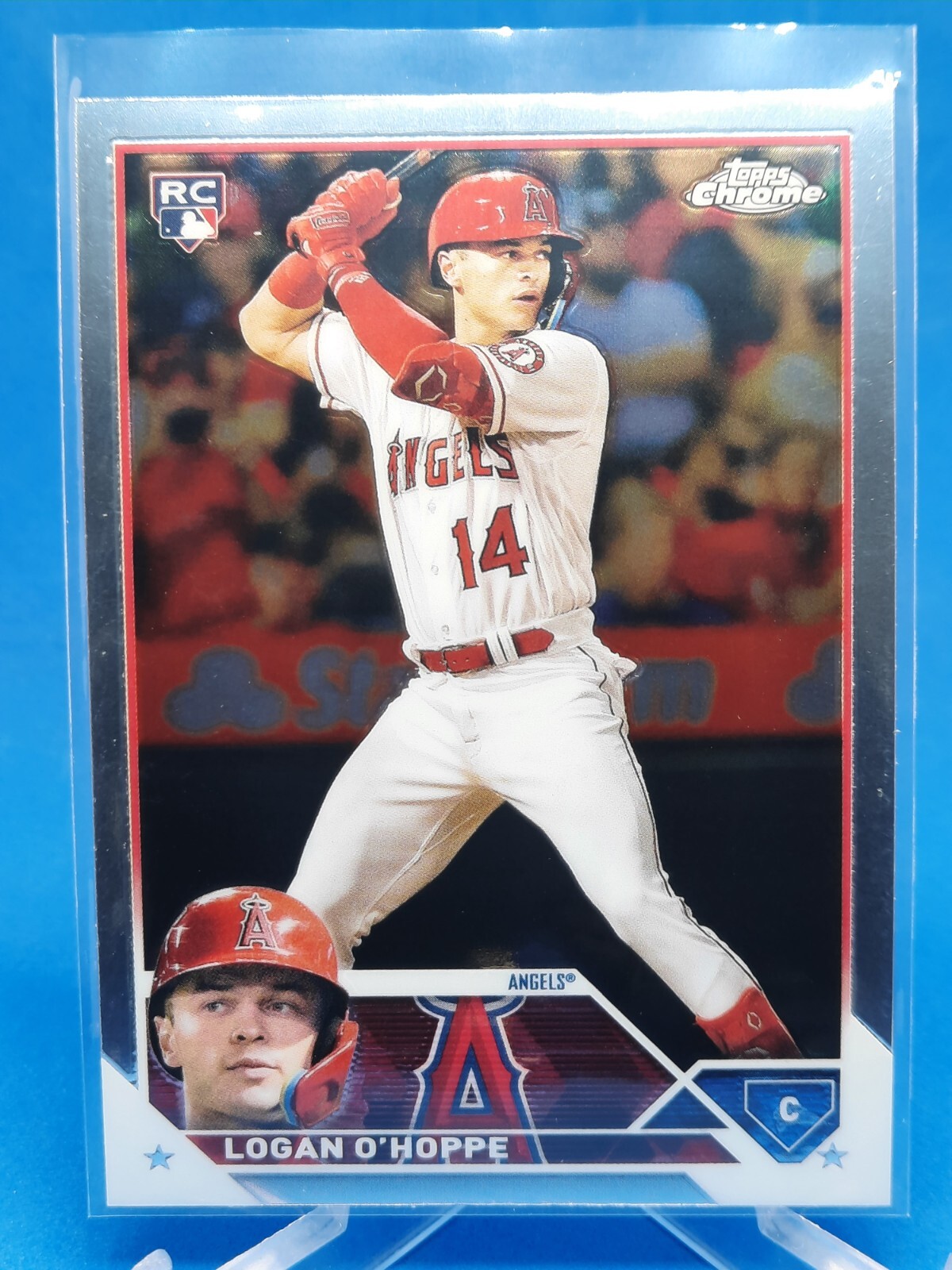 Logan O’Hoppe 2023 MLB Topps Chrome RC Los Angeles Angels Rookie Base #188