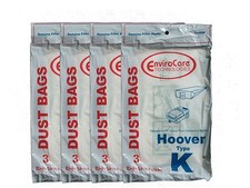 12 Hoover Type K Spirit Vacuum Bags, Canisters, Encore, Supremacy, Older Runa...