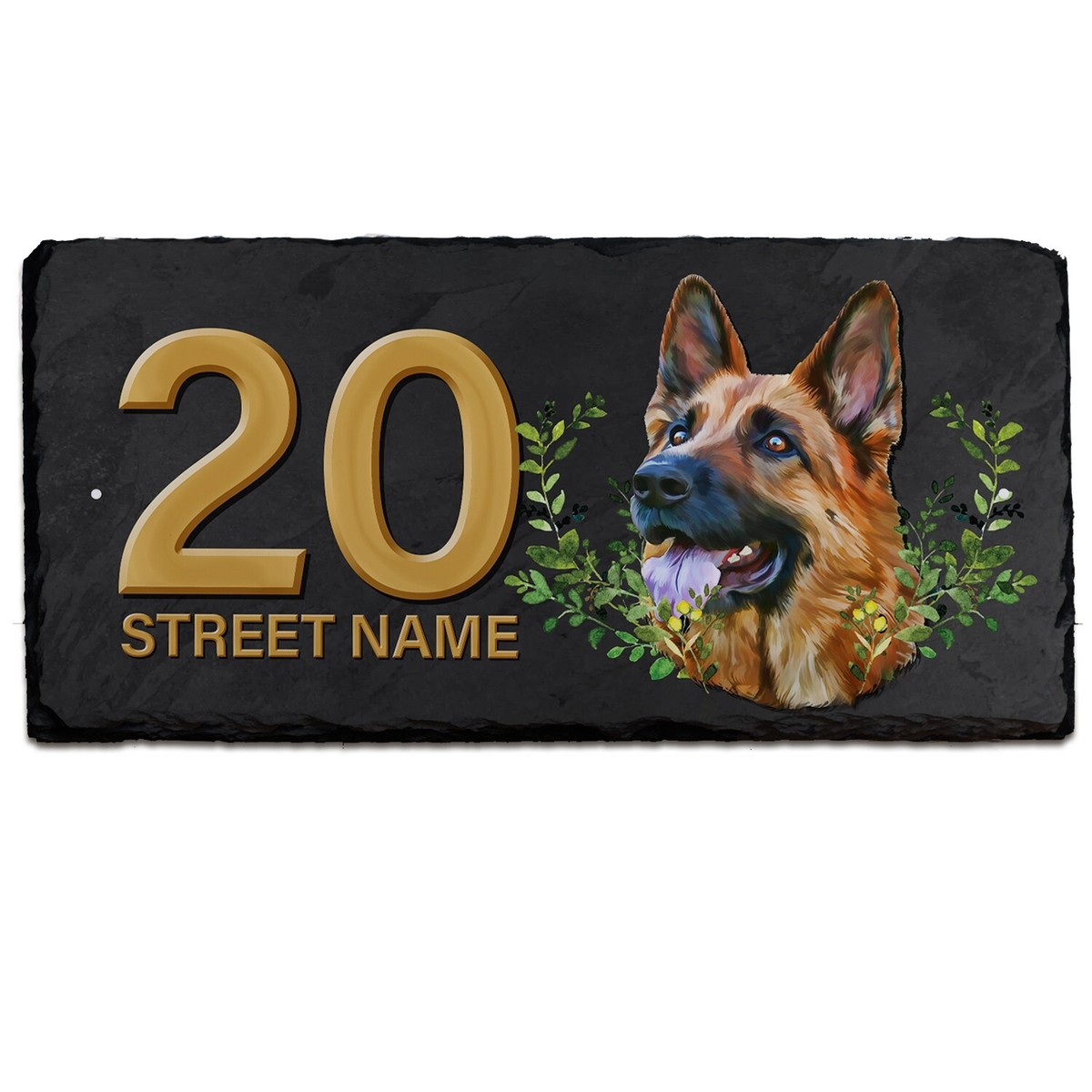 Rustc Slate House Sgn Farmhouse Plaque Door Number - Etsy