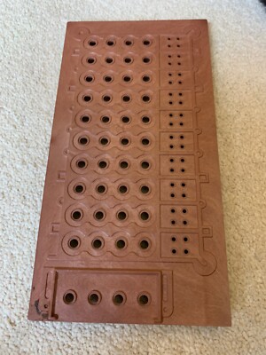 Ersatz braune Brett-/Schildabdeckung Master Mind Vintage Brettspiel, 1972 Invicta