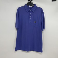 Johnnie-O Men s L Short Sleeve Polo Golf Shirt Indigo Blue