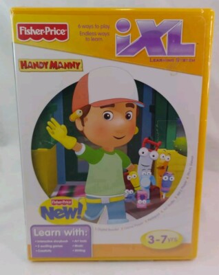 Fisher-Price iXL Learning System Software Disney Handy Manny 3-7 yrs Game NEW