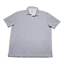 Tommy Bahama Polo Shirt Mens L Slate Gray Short Sleeve Preppy Pullover EUC
