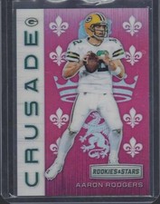 AARON RODGERS 2018 ROOKIES & STARS CRUSADE PINK PRIZM #D 63/85