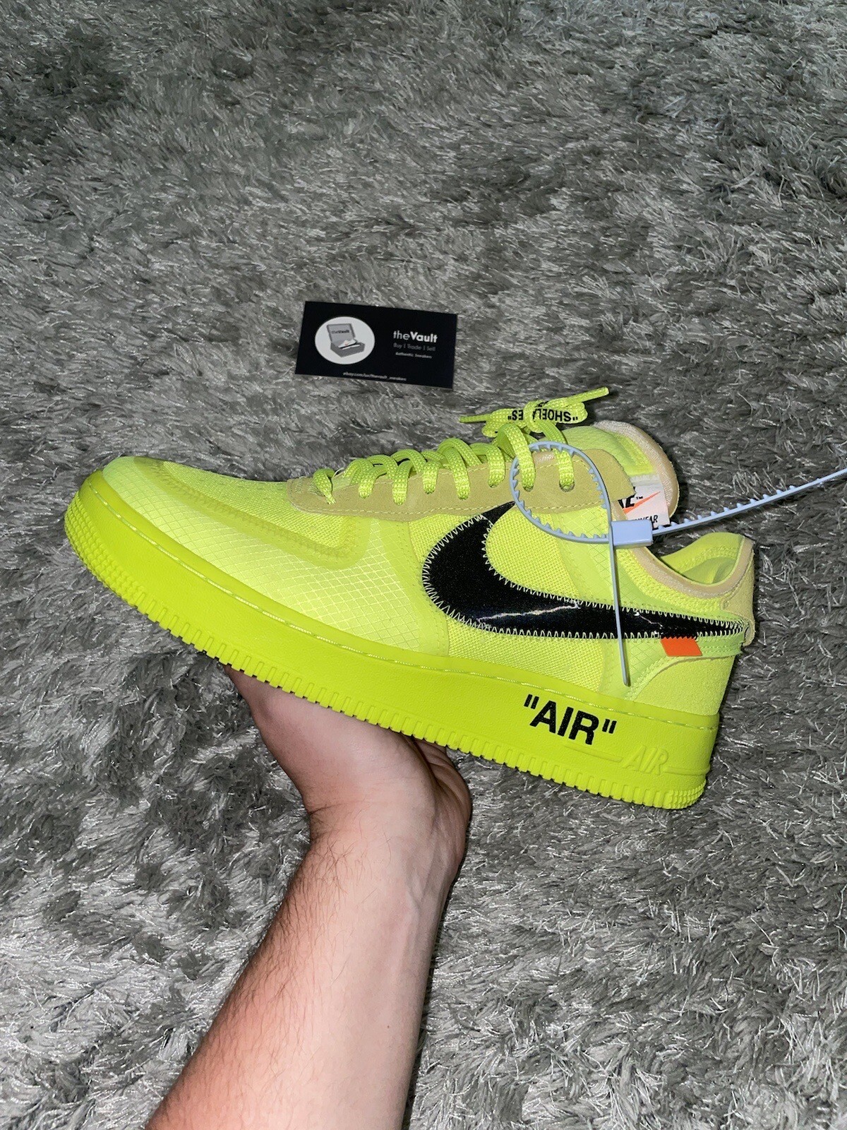 OFF WHITE X NIKE VNDS Off White x Nike Air Force 1 Volt taglia 9 pass come NUOVISSIME AO4606 700