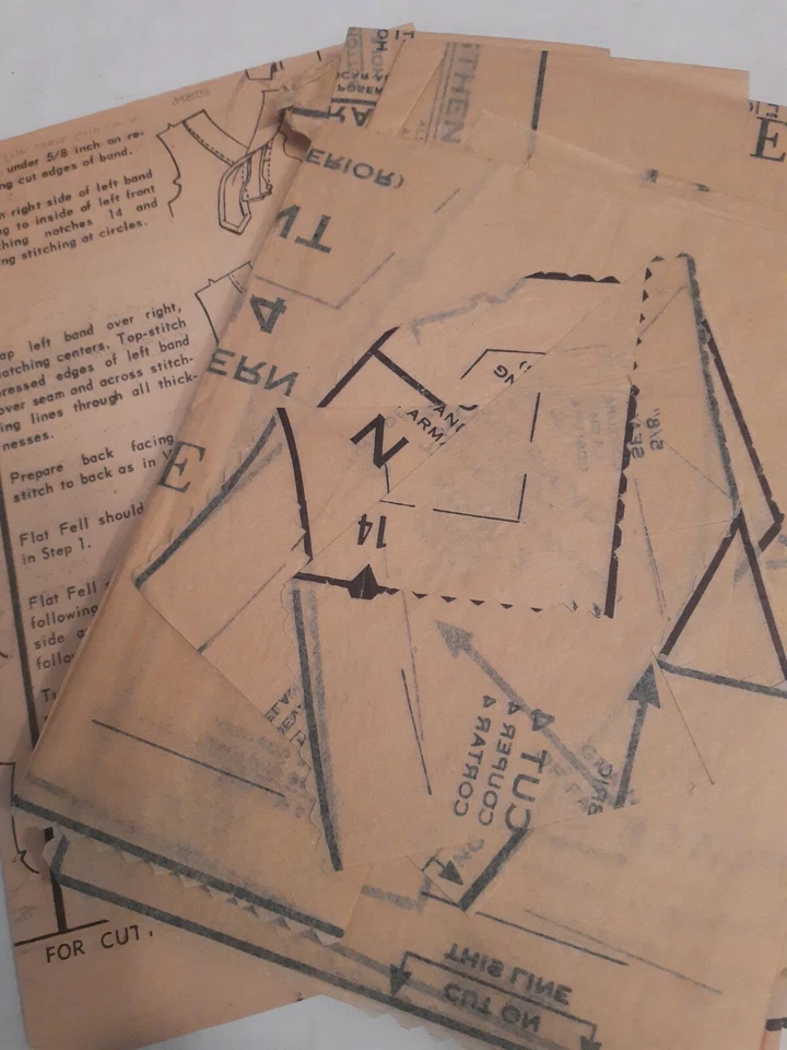 Pajama Pants Shirt Shorts Boys 14 Advance Sewing Pattern 8487 VTG 50s Sleep Set - Image 4 of 4