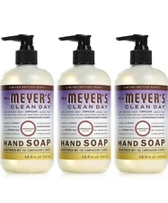 3 PACK Mrs Meyer's Compassion Flower Hand Soap, 12.5 FZ Made with Essential Oils