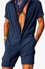 Men's overalls, full suit, blue color, size L, new