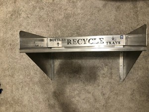Restaurant Trash Receptacle Tray Holder / Recycle / Bottles /Cafe/Bar
