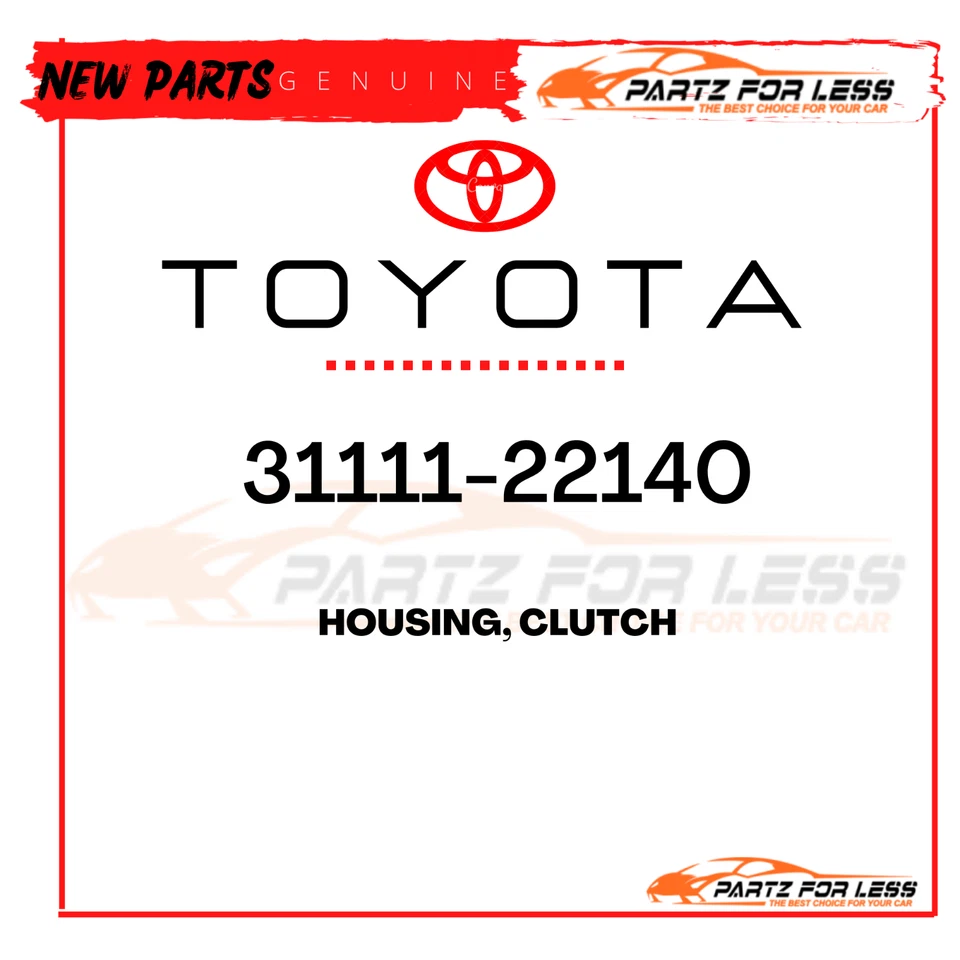 31111-22140 Toyota Supra JZA80 Lexus SC300 SC400 Carcasa de embrague 2JZG NUEVO OEM Foto 2 de 2