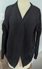 Women's Medium Black Forever 21 Cardigan