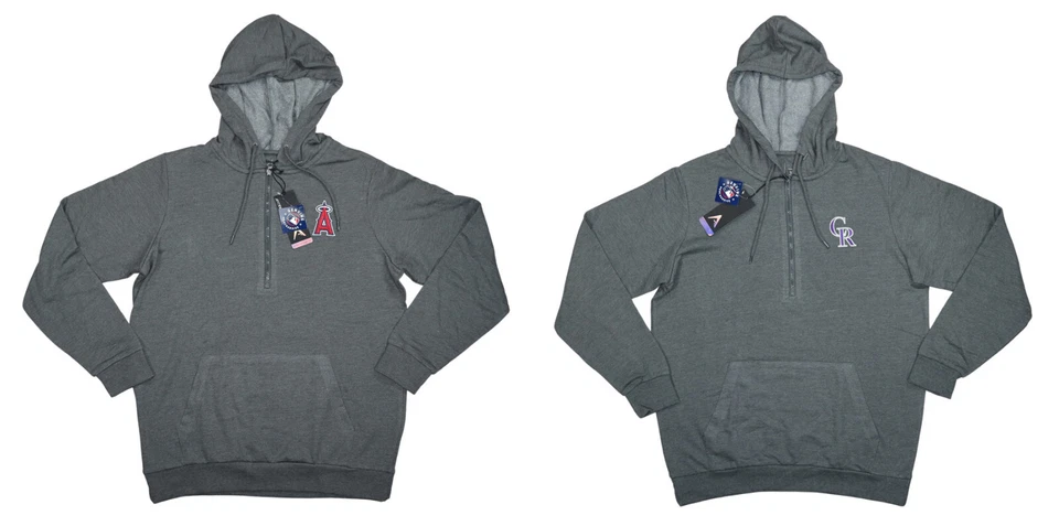 MLB Baseball Antigua 1/4 Zip Pullover Hoodie Men's Sweatshirt NWT Pick Size/Team