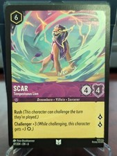 Scar Tempestuous Lion 47/204 Disney Lorcana Azurite Sea TCG Non Foil NM