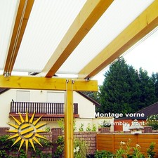 Seilspannmarkise Seilzugsystem 14 m Edelstahlseil Wintergarten ohne Laufhaken