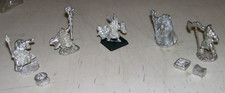Lot of 5 Reaper Miniatures 2000-2005 Unpainted Metal Figure D D