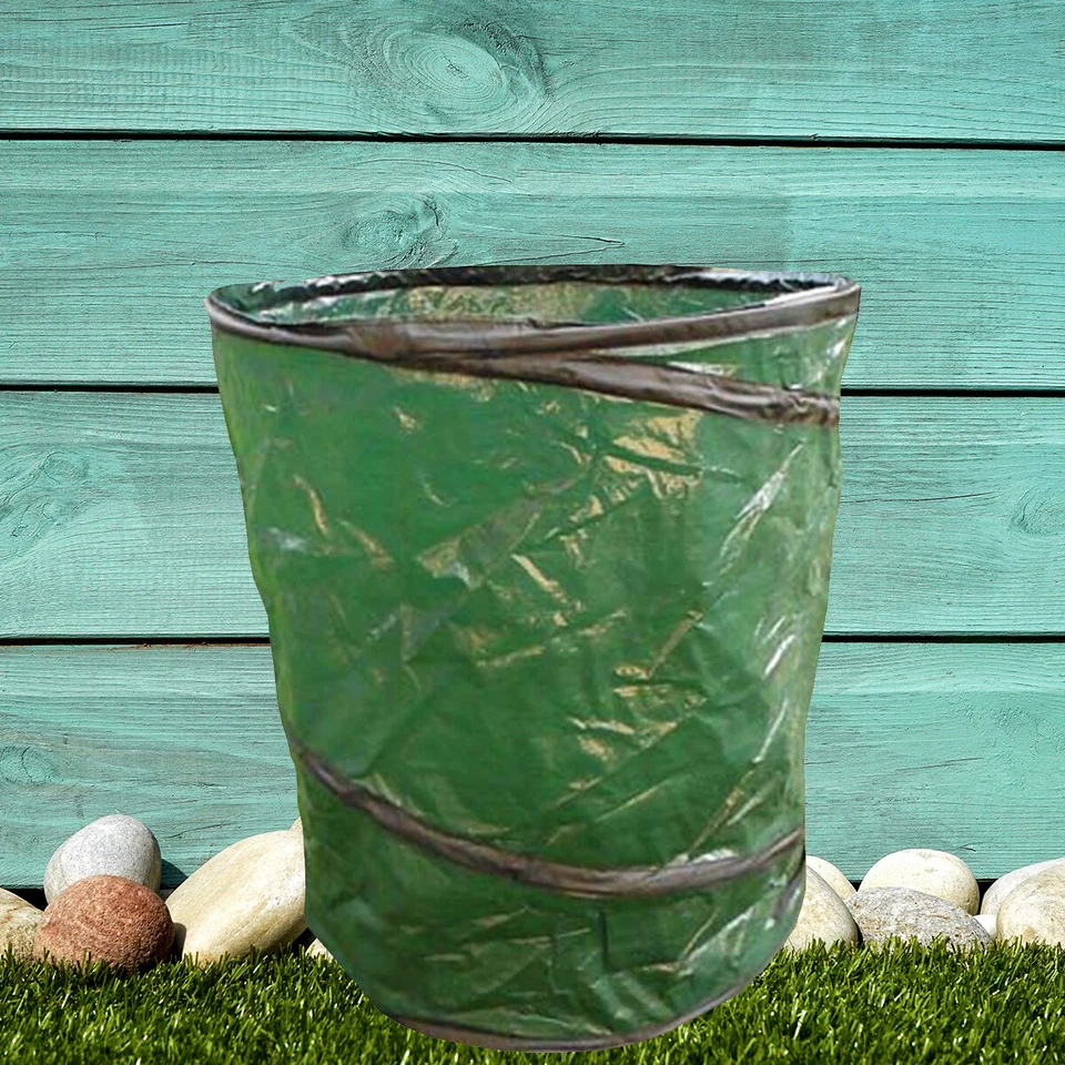 Pop Up Gartensack Laubsack 160 Liter PE-Gewebe Pop Up Säcke Abfallsack - Bild 2 von 3