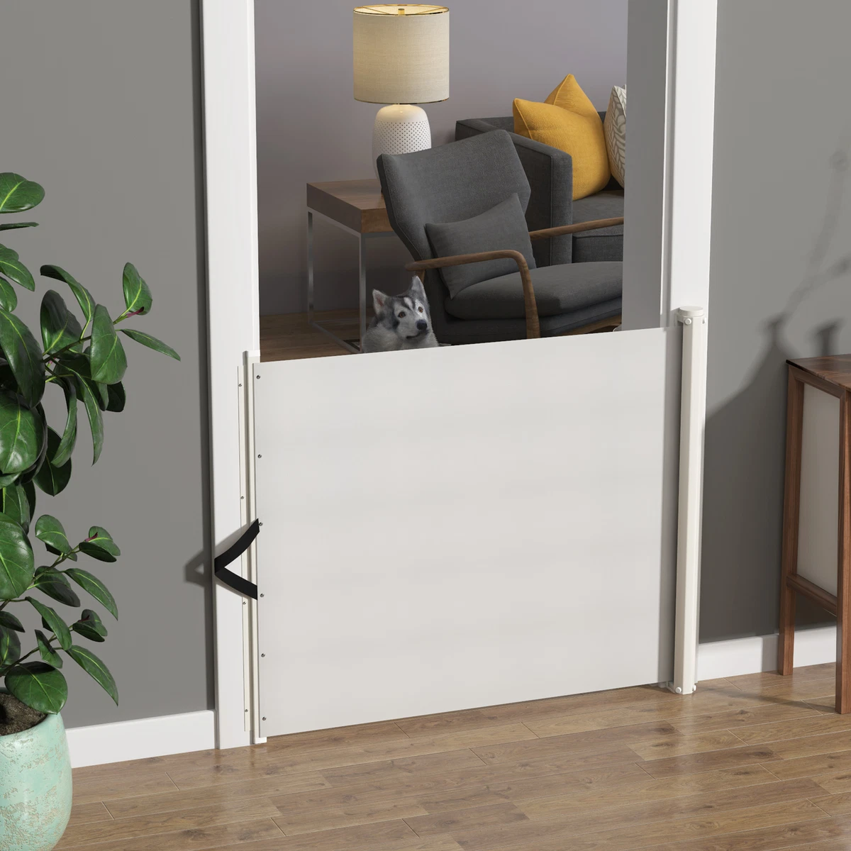 Pawhut retractable gate cheap