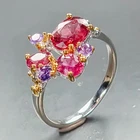 Handmade jewelry Natural Tourmaline Ring 925 Sterling Silver Size 7 /R467821