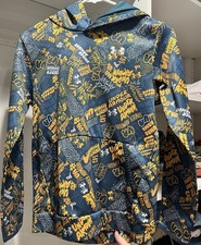 Youth Large Under Armour Hoodie Graffiti Pullover Loose Fit YLG Kids Boys Girls