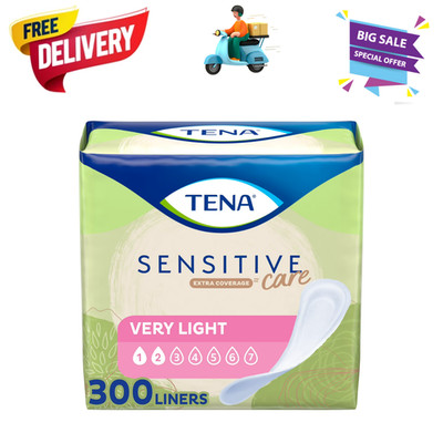 TENA Women Incontinence Liners Very Light Extra Coverage 300 Count Discreet