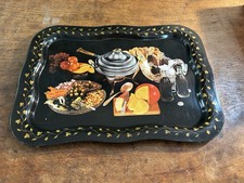 Vintage Mid Century Modern Tin Tole litho Large Tray Coke Coca-Cola Advertising