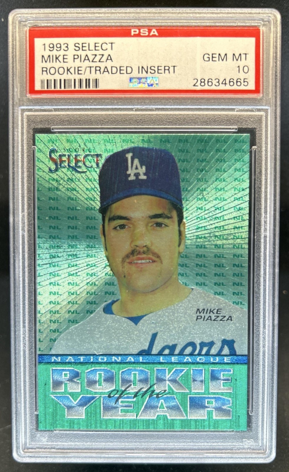 1993 Select Mike Piazza Rookie/Traded Insert PSA 10 GEM MINT GEM MINT