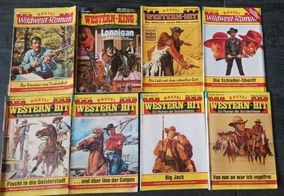 50 Western Romanhefte Romane Wildwest Roman Hefte Schmöker Indianer Cowboys
